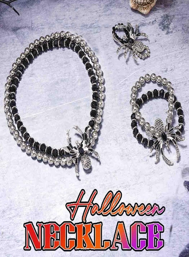 CLOACE Halloween Choker Necklace Set Gothic Necklaces Bracelet Sets Costume Jewelry for Women - Image 2