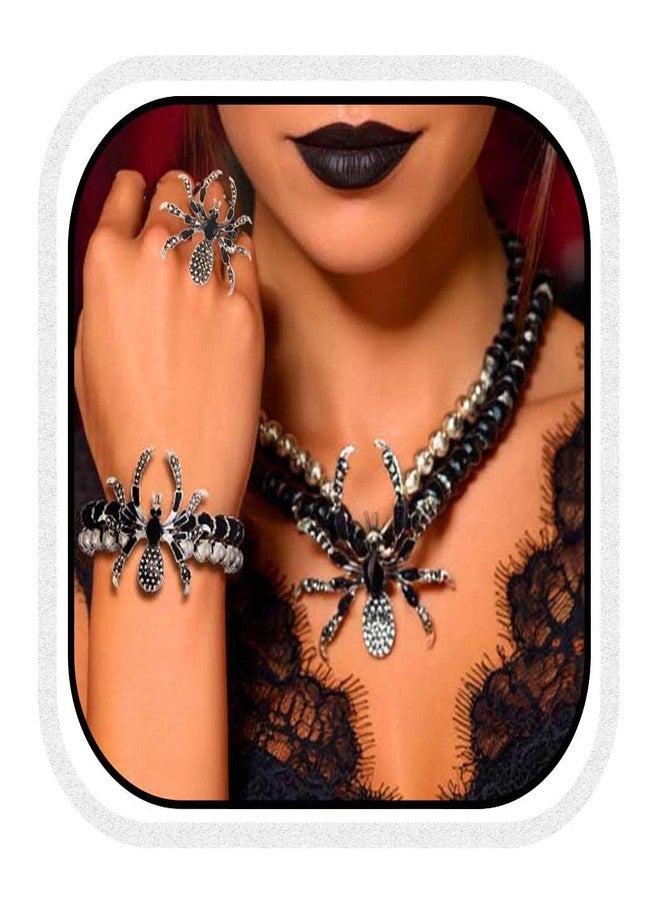 CLOACE Halloween Choker Necklace Set Gothic Necklaces Bracelet Sets Costume Jewelry for Women - Image 1