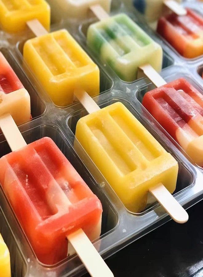 Borogo 100 Pcs Craft Sticks Ice Cream Sticks, Borogo 6" x 3/4" Sticks Natural Wood Popsicle Craft Sticks Treat Sticks Ice Pop Sticks for DIY Crafts - Image 5