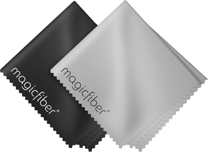 MagicFiber Microfiber Cleaning Cloths, 2 Pack - Premium Cloth for Glasses, Lenses, Screens & More - Image 1