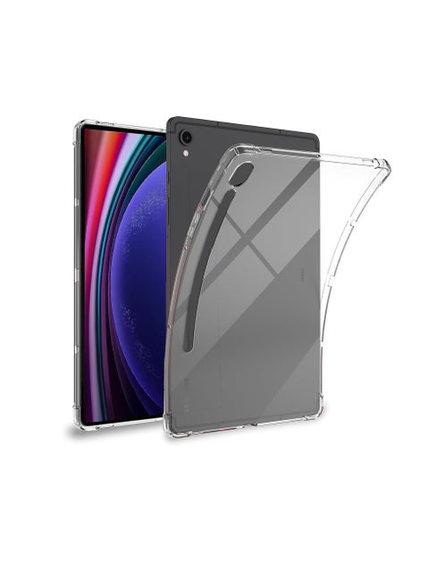 Case Compatible with Samsung Galaxy Tab S9 Tablet Case, Clear Soft TPU Shookproof Ultra-Thin Lightweight Anti-Scratch Protective Cover Case for Samsung Galaxy Tab S9-Transparent