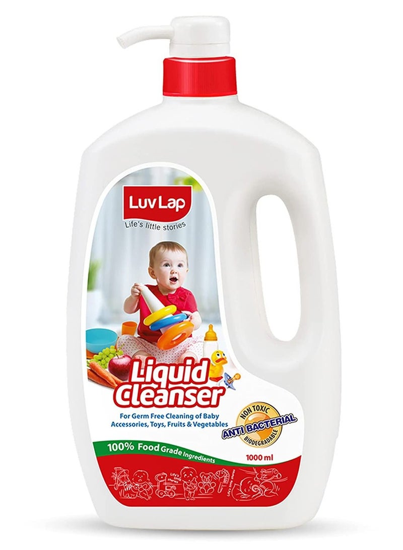 لوفلاب إكسسوارات زجاجات الأطفال ومنظف الخضروات السائل 1000 مل - Image 1