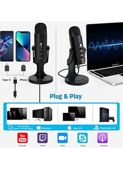 PW8 Professional Metal Voice Recording USB Condenser Studio And Podcast Recording Gaming Microphones - pzsku/Z18510EDD3334699D6383Z/45/_/1713809168/8f55b3a4-e690-4885-bf42-d81315af5628