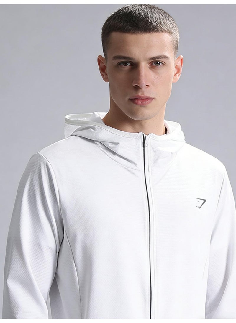 Gymshark UPF 50+ sunscreen clothing for men and women, outdoor lightweight full zipper hoodie coat, comfortable and breathable long-sleeved coat with thumb hole, suitable for daily wear, sports training, running, hiking, fishing, mountain climbing or other outdoor activities. - Image 4