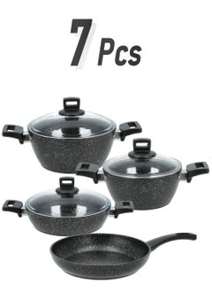ALBERTO 7 Piece Granite Cookware Set  - Image 1