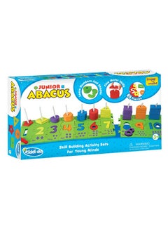 Imagimake Imagimake Junior Abacus Skill Building Activity Set (3Years +) to Help Learn Shapes, Numbers, Counting, Speech and Language, 8 mm & 10 mm Foam (Multicolor)  - Image 1