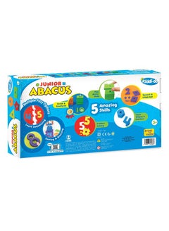 Imagimake Imagimake Junior Abacus Skill Building Activity Set (3Years +) to Help Learn Shapes, Numbers, Counting, Speech and Language, 8 mm & 10 mm Foam (Multicolor)  - Image 5