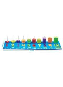 Imagimake Imagimake Junior Abacus Skill Building Activity Set (3Years +) to Help Learn Shapes, Numbers, Counting, Speech and Language, 8 mm & 10 mm Foam (Multicolor)  - Image 4