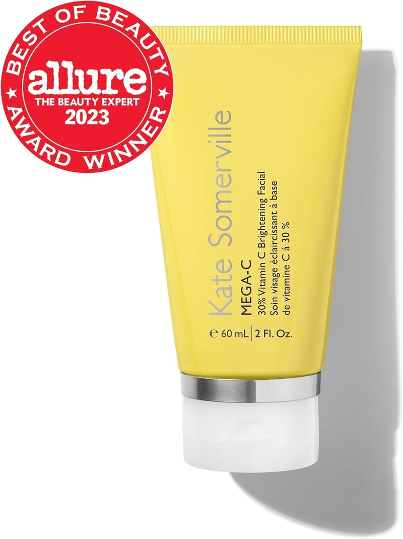 Kate Somerville Mega-C 30% Vitamin C Brightening Facial Mask â€“ Clinic-Grade Treatment to Brighten, Even Skin Tone & Firm, 2 Fl Oz - Image 4