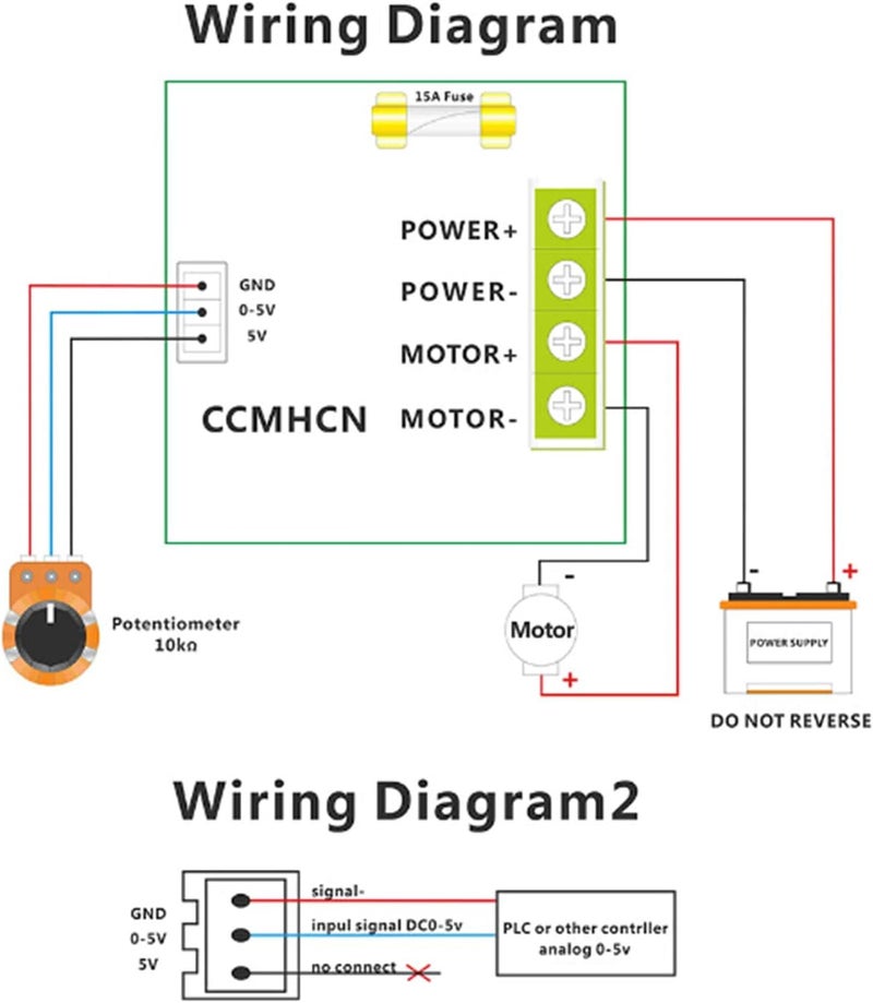 6V-90V 15A PLC DC Motor Speed Controller PWM Variable Speed Regulator Governor Switch CCMHCN with Speed Control Knob
