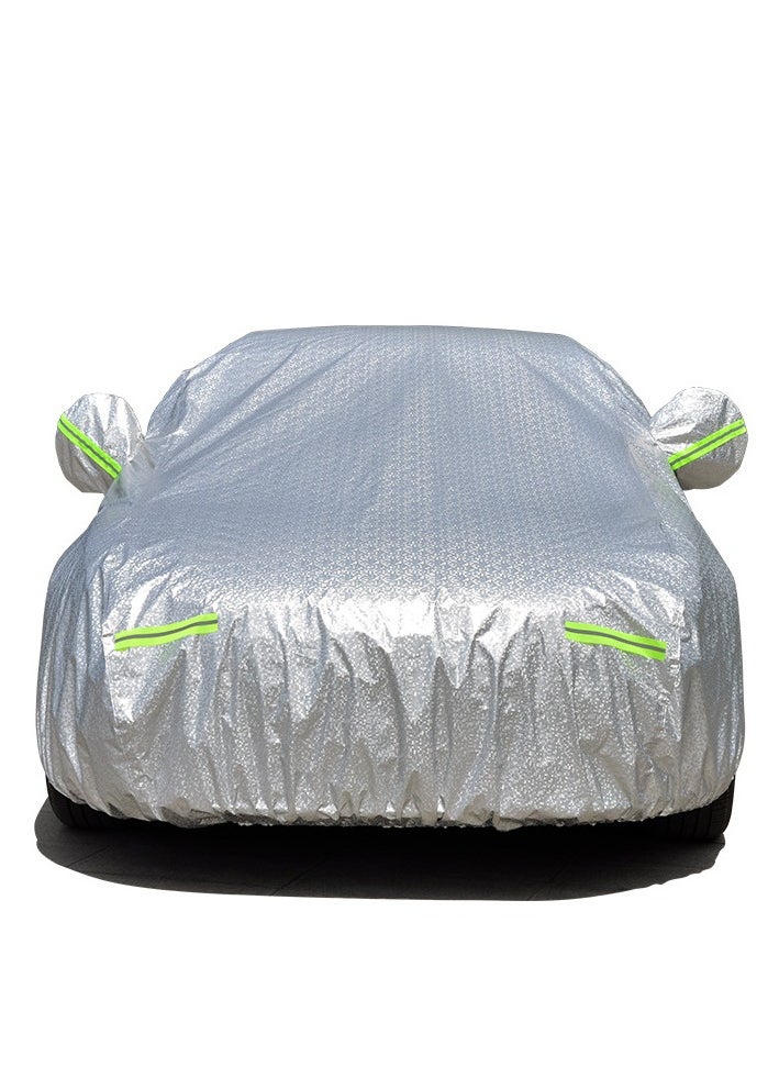 Generic Car Body Cover Waterproof All Weather with mirror pocket Fit for Toyota Yaris Sedan, Hyundai Accent, Honda City, Full Size Length Up to 4.7 Meters  - Image 5