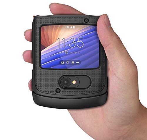 Nakedcellphone حافظة مع مشبك لهاتف موتورولا RAZR 5G القابل للطي، Nakedcellphone [أسود] غلاف صلب نحيف مع [دوار/قفل] حزام حامل للخصر لهاتف موتورولا Moto RAZR 5G القابل للطي (2020) XT2071 - Image 5