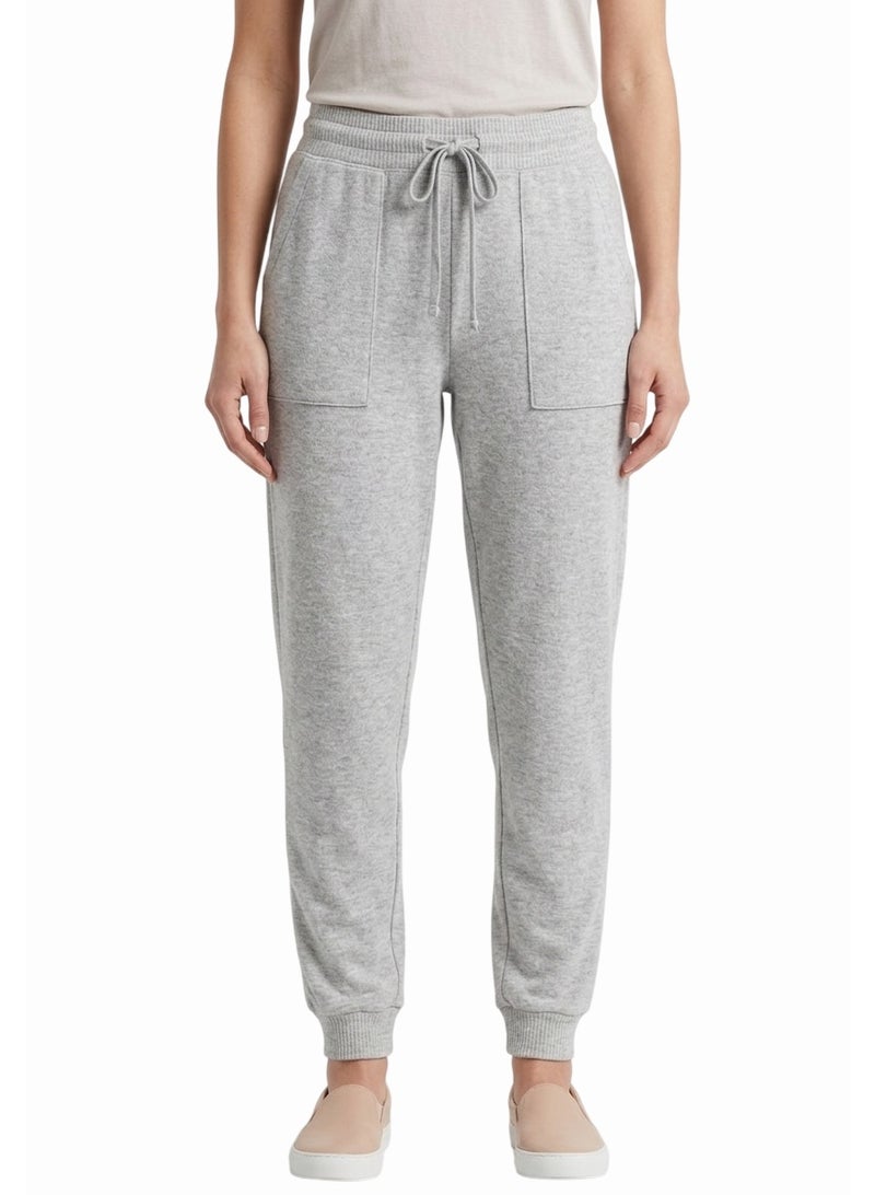 George Women's Jogger Trousers, Extra Soft Premium Material, Grey with Drawstring Waist - Image 1