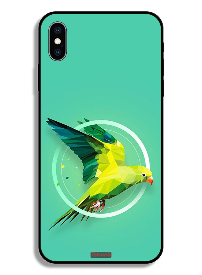 Tolwak Apple iPhone XS Max Protective Case Parrot Abstract Art - Image 2