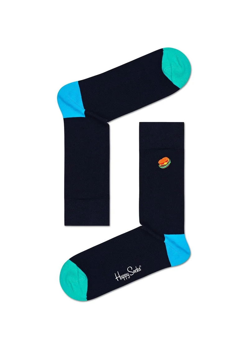 Happy Socks EMBROIDERY HAMBURGER SOCK
