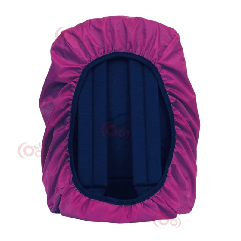 KARBD Rain and Dust Cover with Pouch for 20L-30L-40L Backpacks Luggage School Laptop Bags Hiking Camping Traveling PU Coated Waterproof Nylon Cover with Grip Buckle Elastic Closure (Purple) - Image 4