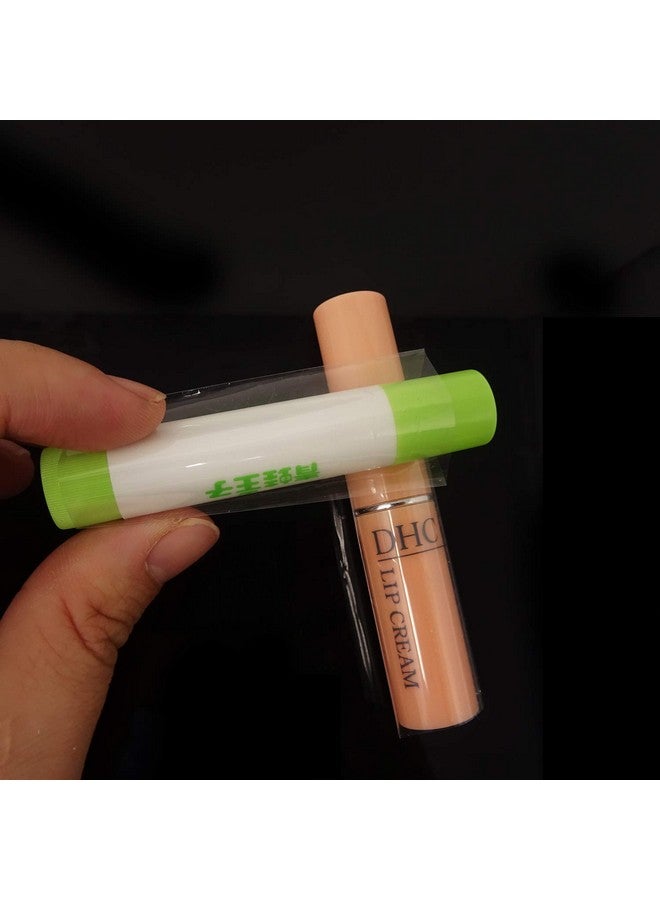 HONBAY 200Pcs Clear Pvc Heat Shrink Wrap Bands For Lip Balm Tubes Chapstick Lip Balm - Image 5