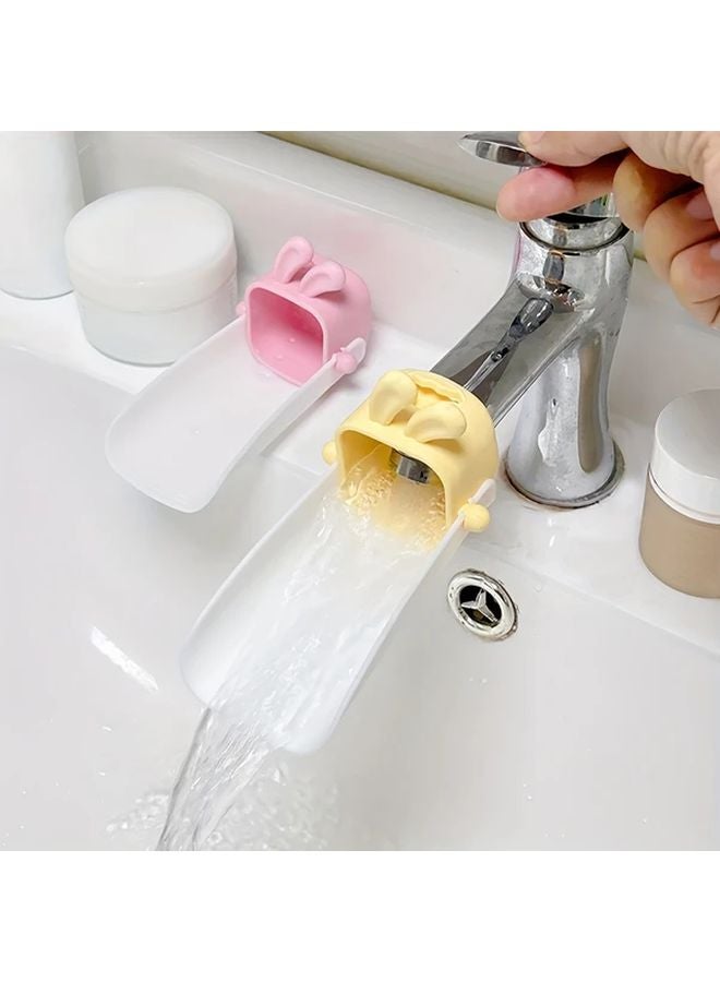 Yellow U Shaped Faucet Extender For Kitchen Sink Convenient Use Plastic - Image 4
