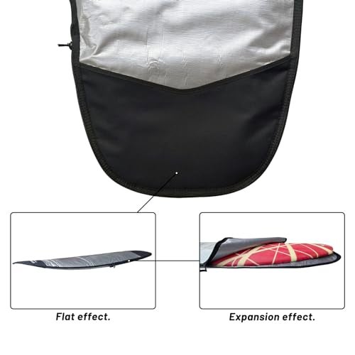 UP SURF Surfboard bag, Daylight Bags for Fun and short boards, Size 5’4”,5’8”,6’0",6'4",6'8" Surfboard cover for Storage and Transport Surfboard (6’4) - Image 4