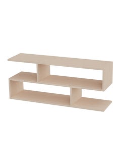 Mahmayi Mahmayi Oak Melamine Modern TV Stand with Coffee Table for Laptop Computer/TV/PC/Printer, Multifunctional Systems (100x30x45cm)  - Image 4