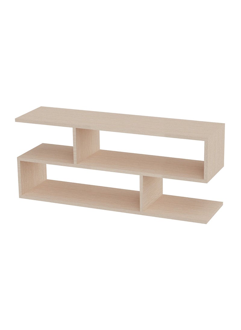 Mahmayi - Mahmayi Oak Melamine Modern TV Stand with Coffee Table for Laptop Computer/TV/PC/Printer, Multifunctional Systems (100x30x45cm) - Image 1