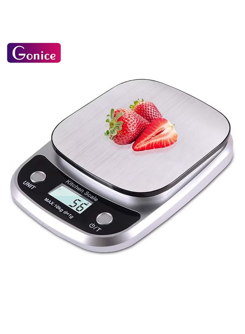 جونيس ميزان المطبخ - 10 كجم / 1 جم موازين طعام عالية الدقة للمطبخ ، مناسبة للخبز والطهي وصنع القهوة ، إلخ. - Image 1
