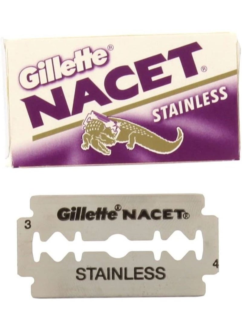Gillette 100 Stainless Double Edge Razor Blades From NACET  - Image 2