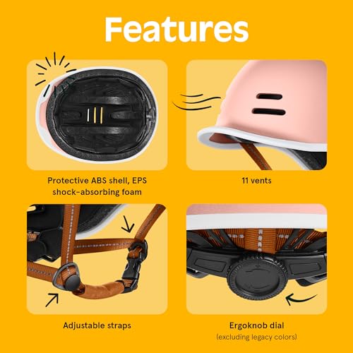 Retrospec Remi Adult Bike Helmet for Men & Women - Bicycle Helmet for Commuting, Road Biking, Skating with Adjustable Ergo Knob Dial, Rose Gold, Medium 57-59cm - Image 4