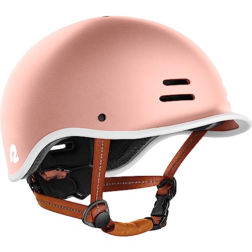 Retrospec Remi Adult Bike Helmet for Men & Women - Bicycle Helmet for Commuting, Road Biking, Skating with Adjustable Ergo Knob Dial, Rose Gold, Medium 57-59cm - Image 1