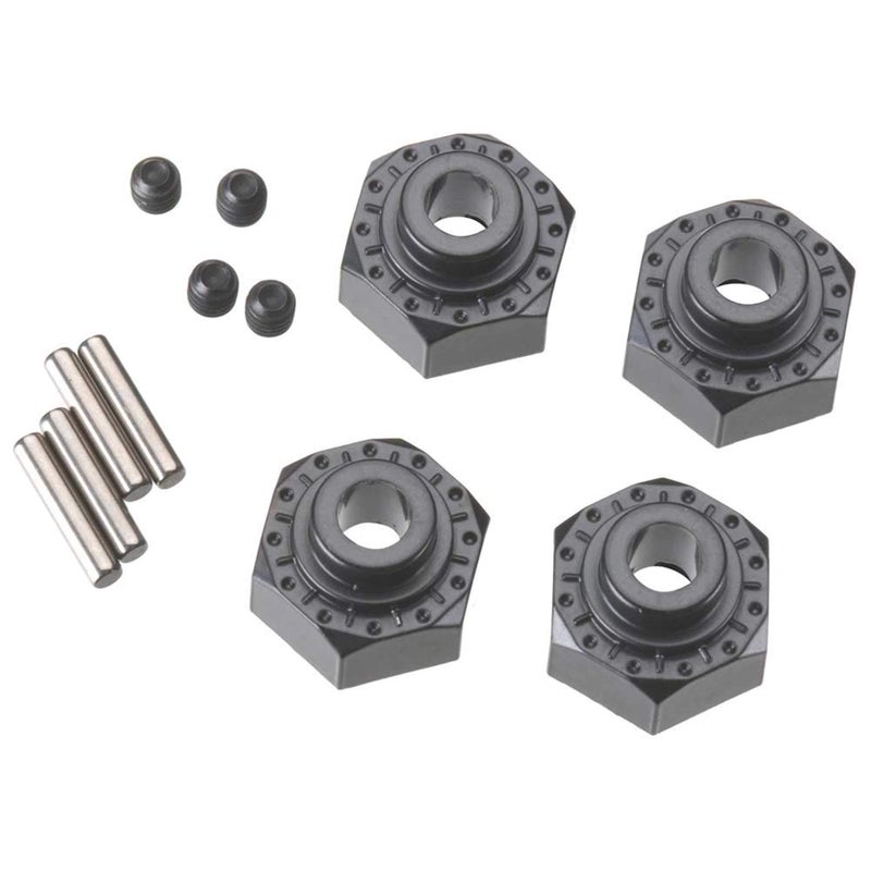 Axial AX30429 Aluminum Hex Hub (4-Piece)  12mm  Black