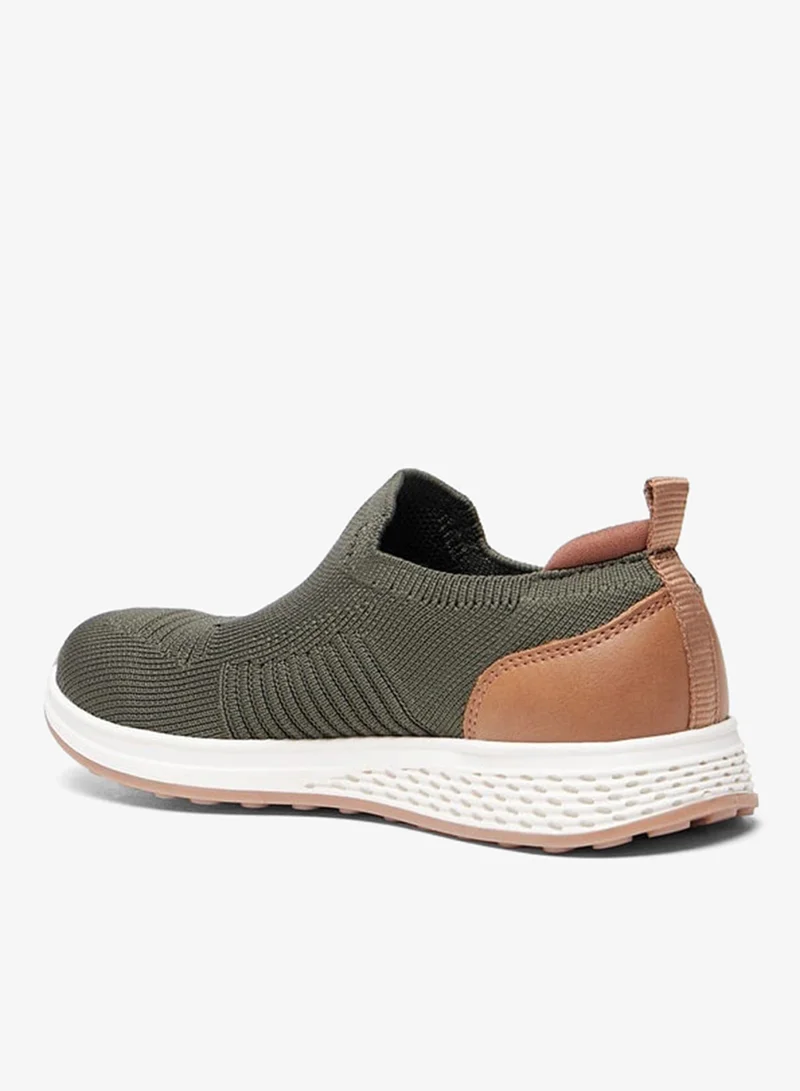 Mister Duchini Boys Textured Slip-On Sneakers