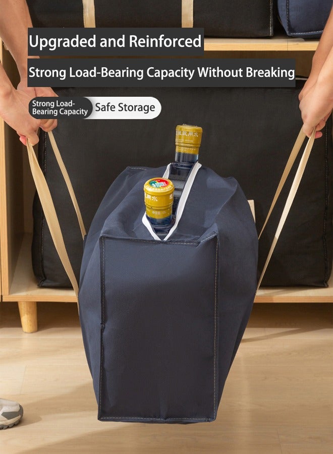 4PCS Moving Bags Heavy Duty Extra Large with Strong Zippers Storage Totes Bag for Space Saver for College Students Moving Supplies/Boxes with Handles for Clothes Storage Containers - Image 4