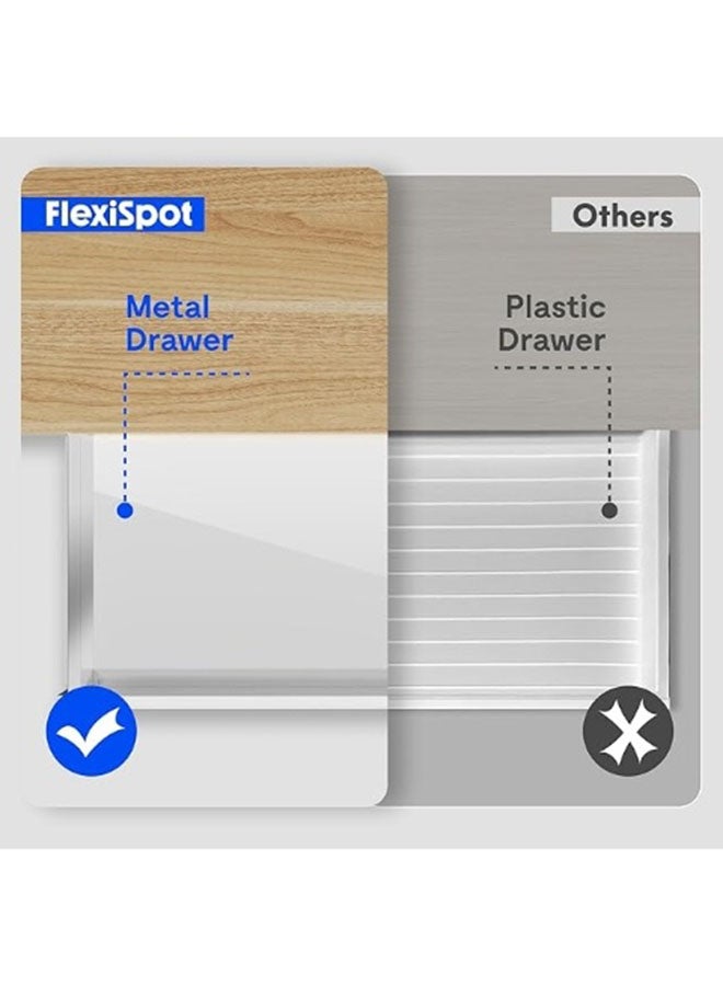 FLEXISPOT Comhar 48" Black standing desk with drawer,Quick Assembly, USB Charging Port, 4 Memory Presets, Child Lock & Anti-Collision, Great for Home Office - Image 5