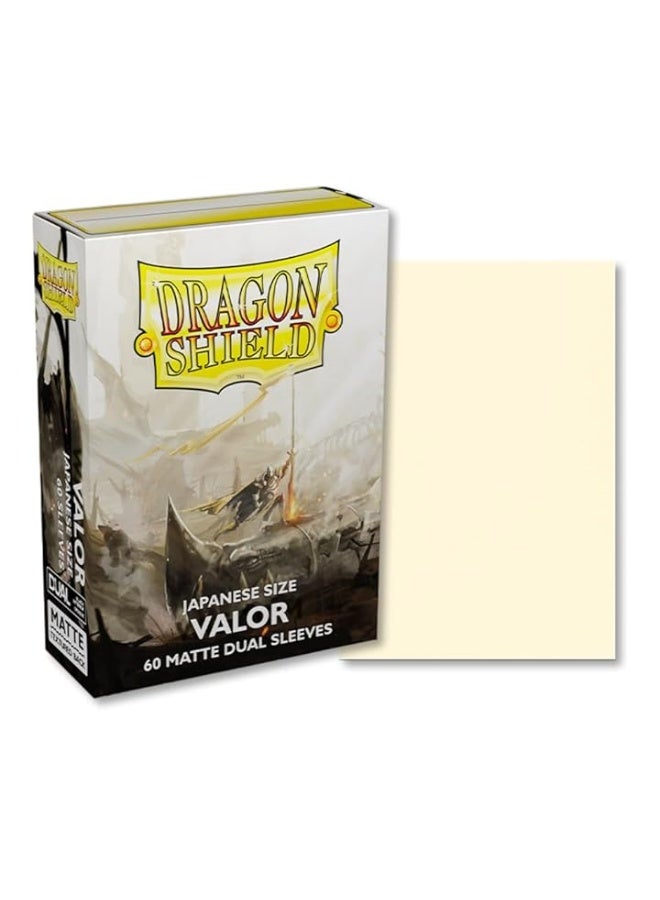Arcane Tinmen Dragon Shield 15159 Dual Matte Valor 60 Count Japanese Size Sleeves - Image 1