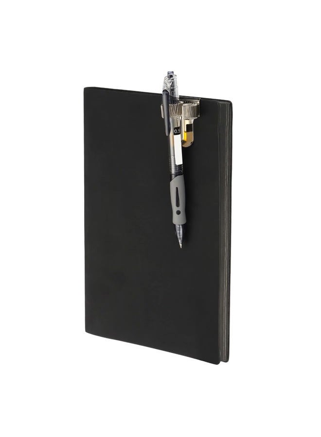 PATIKIL Pen Holder Clips, 2Pcs Metal Portable Double Spring Loop Pencil Organizer for Office Business Pocket Notebook Clipboard, Silver - Image 5