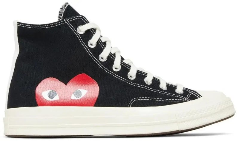 Converse Chuck Taylor All-Star 70 Hi Unisex Black Skateboarding Sneakers for Active Lifestyle and Everyday Wear