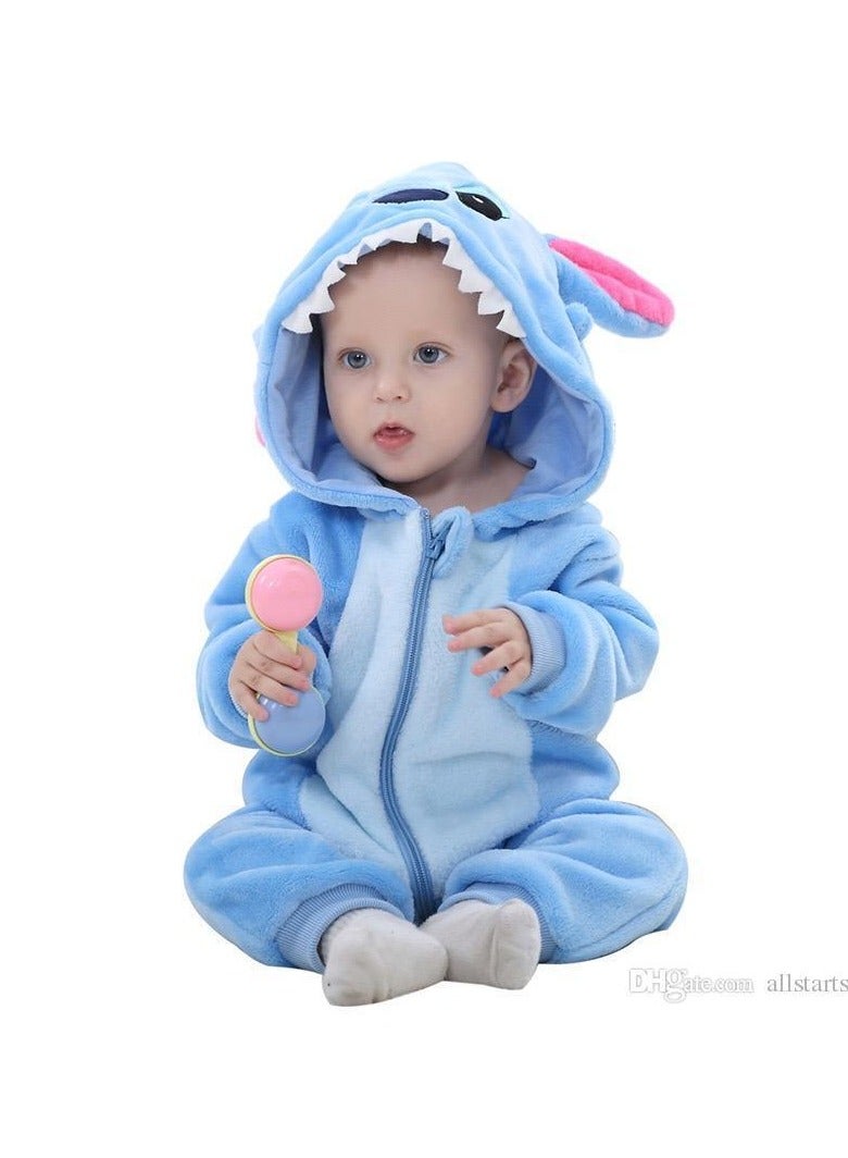 general Children's crawling clothes new three-dimensional shape baby hooded jumpsuit baby clothes - Image 1