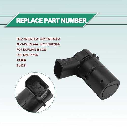 RBOKO 4 Pack Reverse Bumper Parking Assist Sensors Compatible with Ford F150 F250 F350 E-150 E-250 Escape Explorer Lincoln Mercury Mariner Mountaineer, Replace# 684-029 3F2Z15K859BA 4F2315K859AA - Image 3