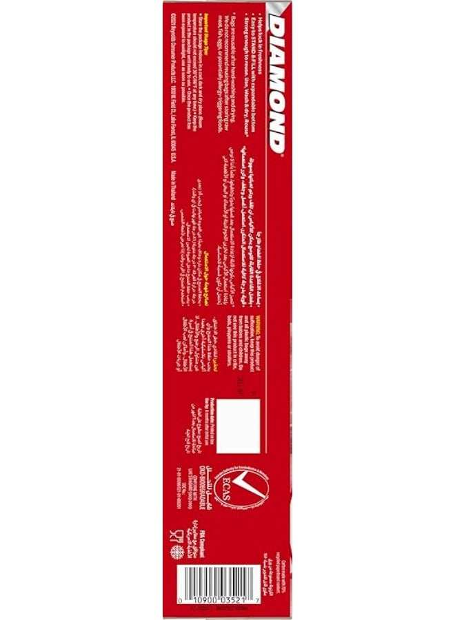 Diamond Crystal Zipper Storage Bag Large 15'S - Image 4