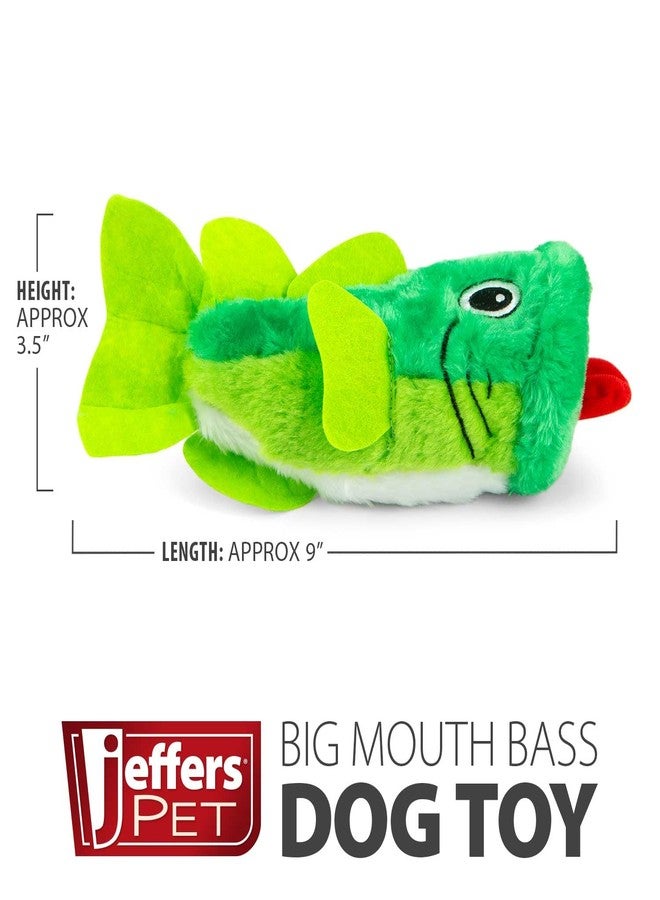 Jeffers Pet Big Mouth Bass Dog Toy, 9" – Plush Fish Toy for Dogs, Chew, Fetch, Toss, Snuggle, Interactive Play, Funny, Stocking Stuffer, Squeaky, Cute, Soft, Durable, Indoor, Outdoor - Image 3