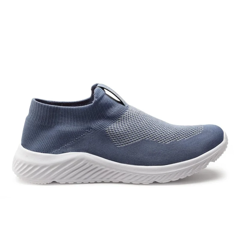 Asian Slate Blue Slip-On Sports Shoes for Men and Boys