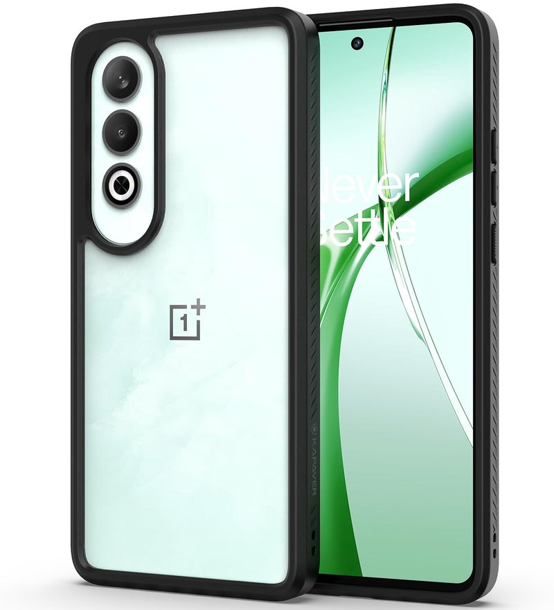 KAPAVER Impulse Series Back Cover Case for OnePlus Nord CE 4 (TPU+PC) (Black) - Image 1