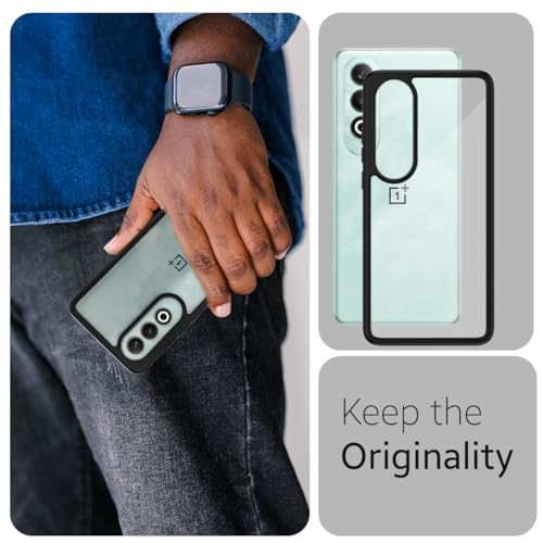 KAPAVER Impulse Series Back Cover Case for OnePlus Nord CE 4 (TPU+PC) (Black) - Image 3