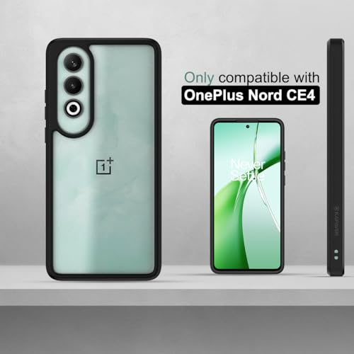 KAPAVER Impulse Series Back Cover Case for OnePlus Nord CE 4 (TPU+PC) (Black) - Image 2