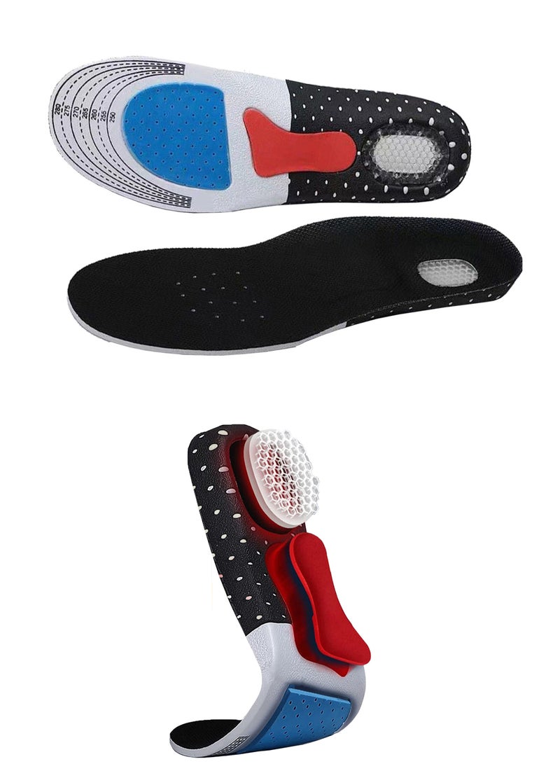 Shoe Insoles For Men Woman, Orthotic Shoe Inserts for Plantar Fasciitis Flat Feet Arch Support, Shock Absorption Cushioning Function Insoles, Memory Foam Insoles For for Everyday Use - Image 1