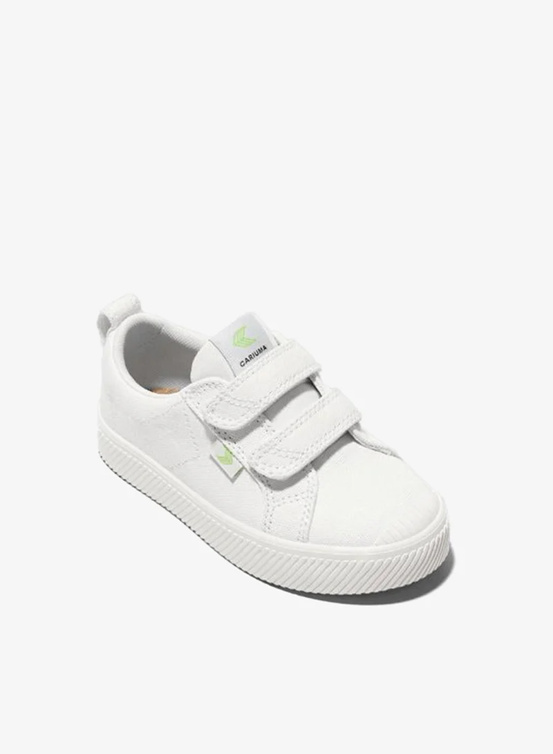 كاريوما أحذية قماشية بيضاء منخفضة من