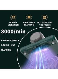 YQbest Bed Vacuum Cleaner,Handheld UV Mattress Cleaner,Wireless Mite Remover Cleaning Machine,Bed Dust Machine Effectively Clean Up Bed, Pillows, Cloth Sofas, and Carpets, Green  - Image 2