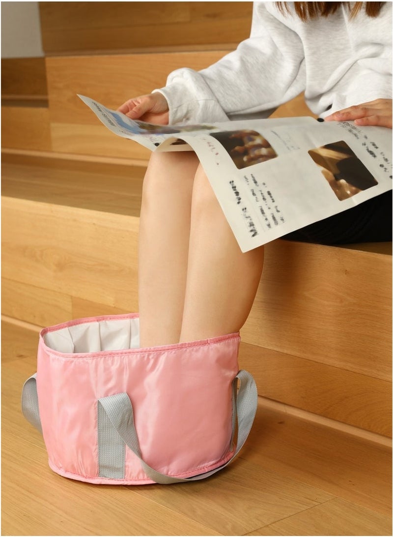 Generic Portable Travel Foot Tub, Thickened Thermal Pink  - Image 3