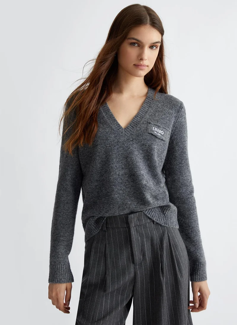 ليو جو Jumper with logo