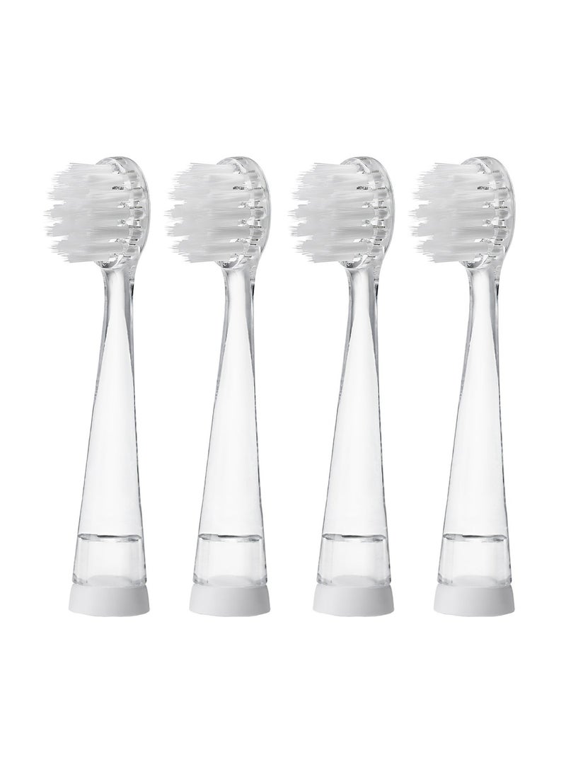 Brush-Baby WildOnes Electric Toothbrush Replacement Heads | LED Light | Pack of 4 | 0–10 Years - Image 2